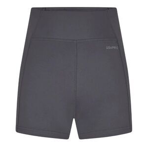 USA Pro Womens/Ladies Opaque Mini Shorts / Charcoal